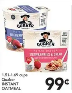Pete's Fresh Market Quaker instant oatmeal offer