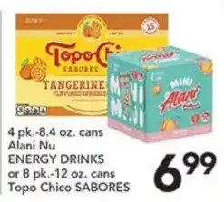 Pete's Fresh Market Alani Nu energy drinks offer