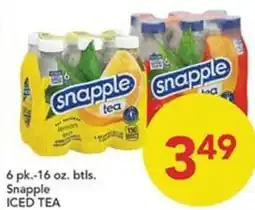 Pete's Fresh Market Snapple Iced Tea offer