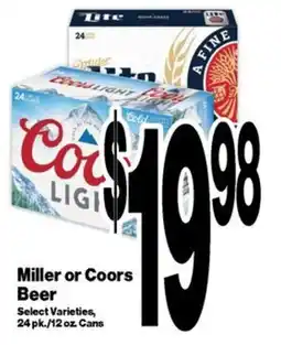 Super Saver Miller or Coors Beer offer
