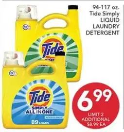 Pete's Fresh Market Tide Simply All in One Liquid Laundry Detergent offer