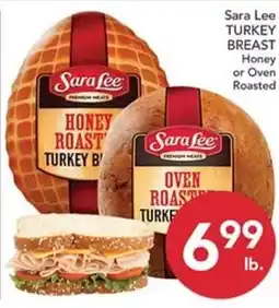 Pete's Fresh Market Sara Lee turkey breast honey or oven roasted offer