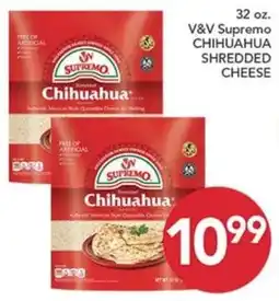 Pete's Fresh Market V&V supremo chihuahua shredded cheese offer