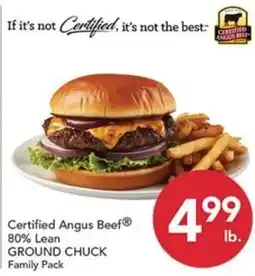 Pete's Fresh Market Certified Angus Beef Ground Chuck offer