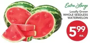 Pete's Fresh Market Locally Grown Whole Seedless Watermelon offer