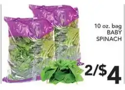 Pete's Fresh Market Baby Spinach offer