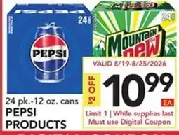 Pete's Fresh Market Pepsi Products offer