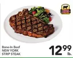 Pete's Fresh Market Bone-In Beef New York Strip Steak offer