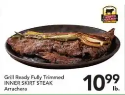 Pete's Fresh Market Grill Ready Fully Trimmed Inner Skirt Steak Arrachera offer