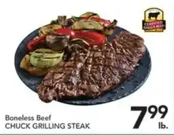 Pete's Fresh Market Boneless Beef Chuck Grilling Steak offer
