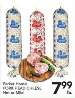 Pete's Fresh Market Parker House pork head cheese offer