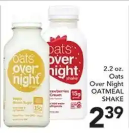 Pete's Fresh Market Oats Over Night Oatmeal Shake offer