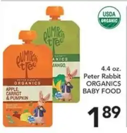 Pete's Fresh Market Peter Rabbit Organics Baby Food offer