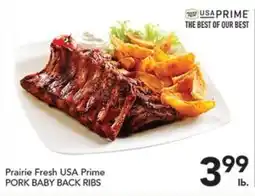 Pete's Fresh Market Prairie Fresh USA Prime Pork Baby Back Ribs offer