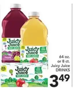 Pete's Fresh Market Juicy Juice drinks offer