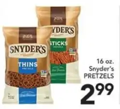 Pete's Fresh Market Snyder's pretzels offer