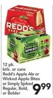 Pete's Fresh Market Redd's Hard Apple Ale or Simply Spiked offer