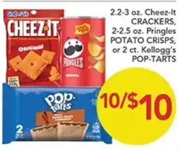 Pete's Fresh Market Cheez-it crackers, pringles potato crisps, or kellogg's pop-tarts offer