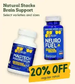 Sprouts Farmers Market Natural Stacks Brain Support offer