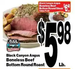Super Saver Black Canyon Angus Boneless Beef Bottom Round Roast offer