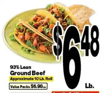 Super Saver 93% Lean Ground Beef offer