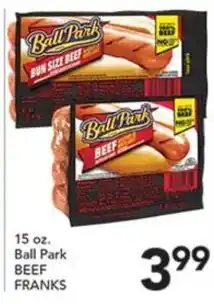 Pete's Fresh Market Ball Park beef franks offer