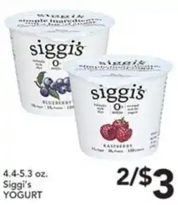 Pete's Fresh Market Siggis Yogurt offer