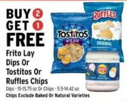 Brookshire's Frito Lay Dips Or Tostitos Or Ruffles Chips offer