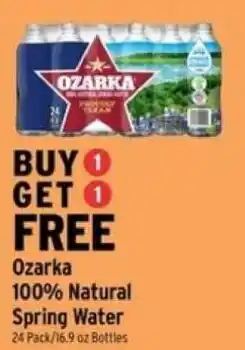 Brookshire's Ozarka 100% Natural Spring Water offer