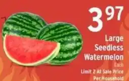 Brookshire's Large Seedless Watermelon offer
