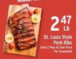 Brookshire's St. Louis Style Pork Ribs offer