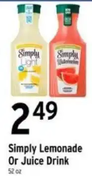 Brookshire's Simply Lemonade Or Juice Drink offer