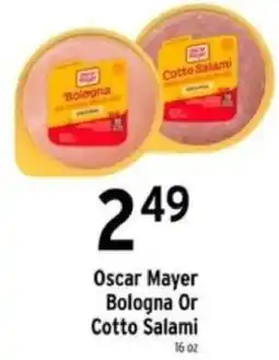 Brookshire's Oscar Mayer Bologna Or Cotto Salami offer