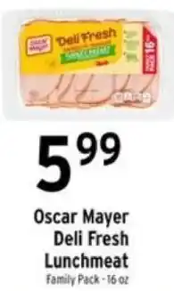 Brookshire's Oscar Mayer Deli Fresh Lunchmeat offer