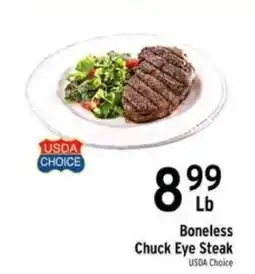 Brookshire's Usda choice boneless chuck eye steak offer