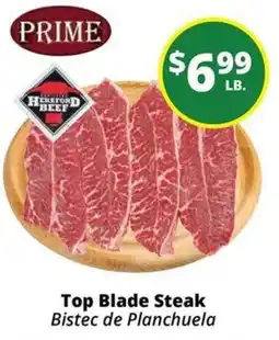 Rancho Markets Prime Top Blade Steak offer