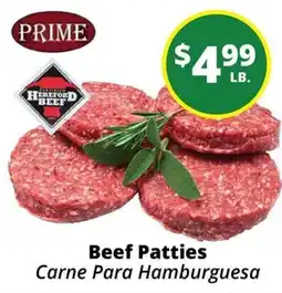 Rancho Markets Prime Beef Patties offer