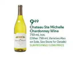Publix Chateau Ste Michelle Chardonnay Wine offer