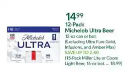 Publix Michelob Ultra Beer offer