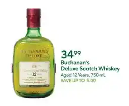 Publix Buchanan's Deluxe Scotch Whiskey offer