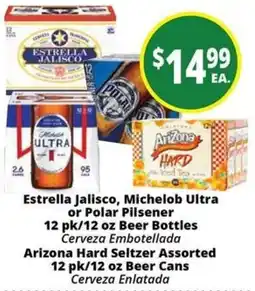 Rancho Markets Estrella Jalisco, Michelob Ultra or Polar Pilsener offer