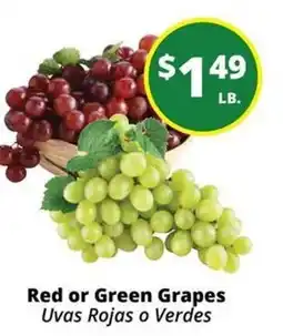Rancho Markets Red or Green Grapes offer