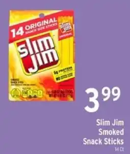 Brookshire's Slim Jim Smoked Snack Sticks offer