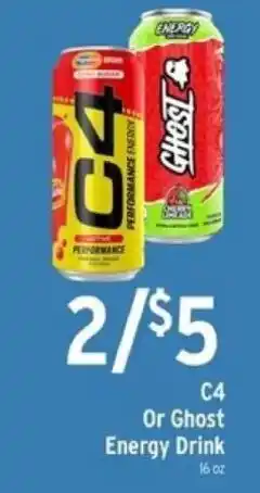Brookshire's C4 Or Ghost Energy Drink offer