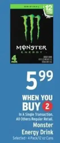 Brookshire's Monster Energy Drink offer