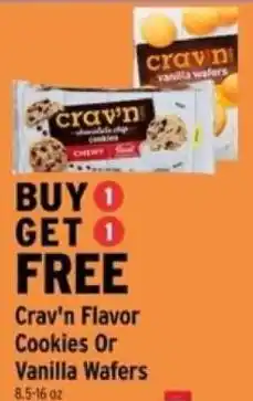 Brookshire's Crav'n Flavor Cookies Or Vanilla Wafers offer