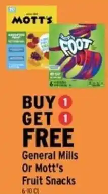 Brookshire's General Mills or Mott's Fruit Snacks offer