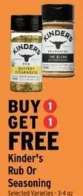 Brookshire's Kinder's Rub Or Seasoning offer
