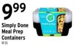 Brookshire's Simply Done Meal Prep Containers offer