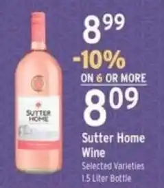 Brookshire's Sutter Home Wine offer